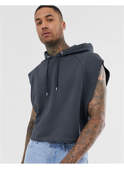 luxury sleeveless hoodie men